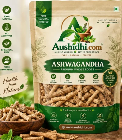 Aushidhi Ashwagandha Premium Whole Roots | Dried Withania somnifera Root